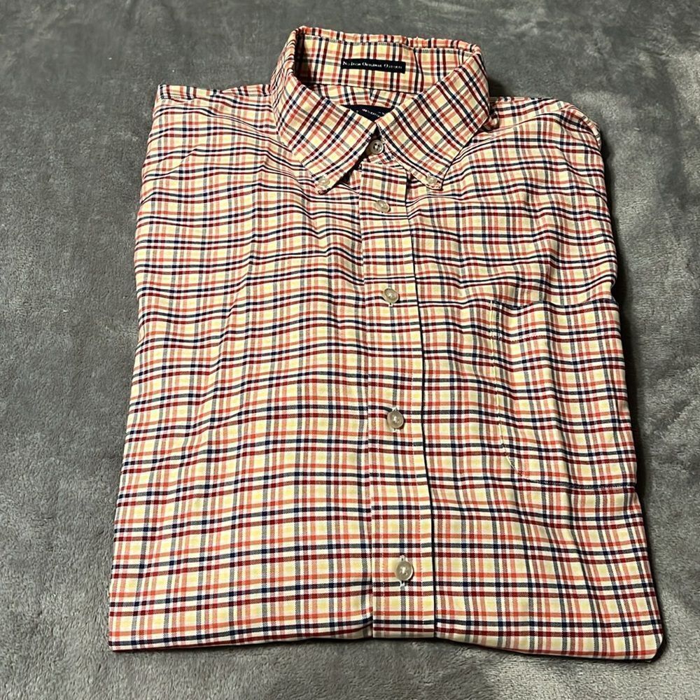 Lands End Men’s Plaid Button Down Shirt